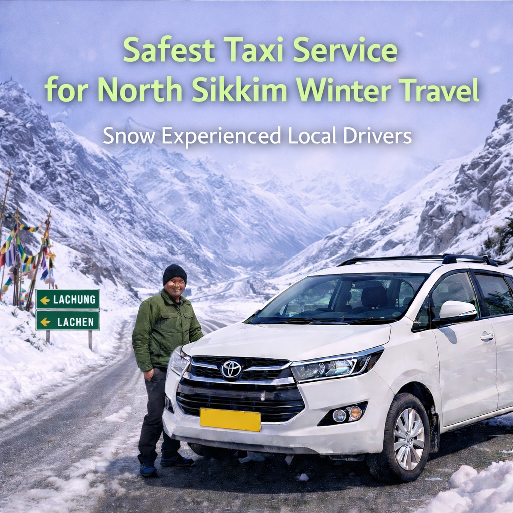 Safest Taxi Service for North Sikkim Winter Travel | Snow-Ready Private Cabs
